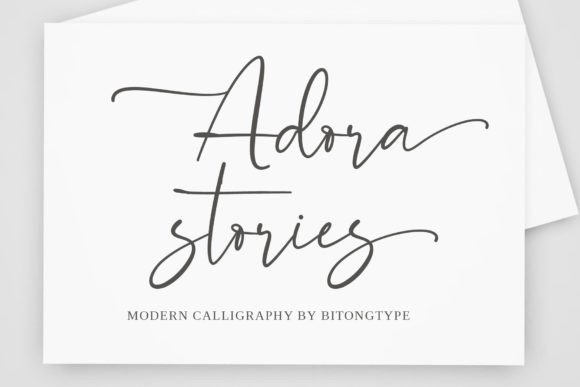 Adora Stories: The Perfect Script Font for Handmade Brands