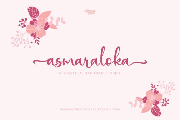 Asmaraloka: A Handmade Script Typeface for Elegant Editorial Design