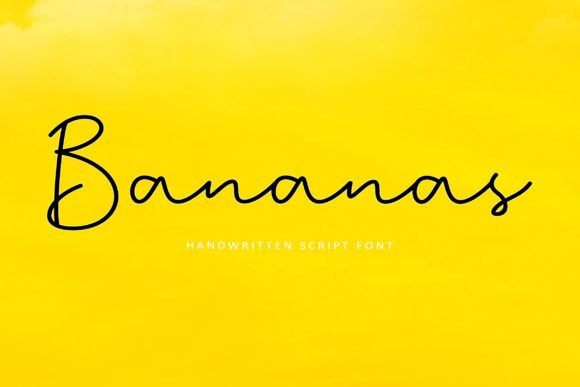 Bananas: The Elegant Script Typeface for High-Impact Campaigns