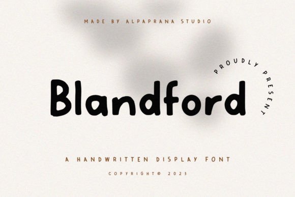 Blandford: The Perfect Handwritten Font for Crafters and Sellers