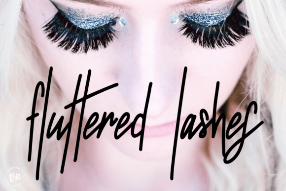 Bringing Handmade Charm with Fluttered Lashes Typeface