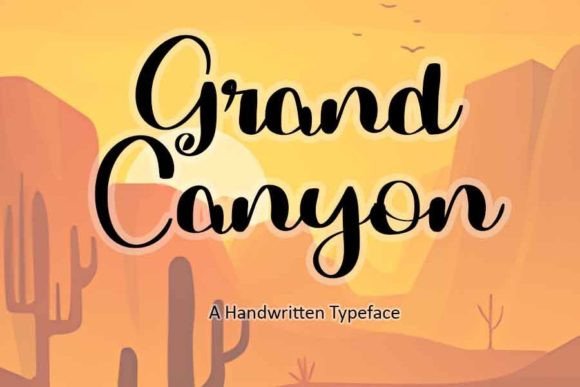 Grand Canyon: A Bold Handwritten Typeface for Authentic Branding