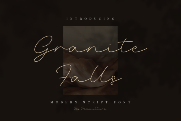 Granite Falls: The Modern Script Typeface for Sophisticated Branding