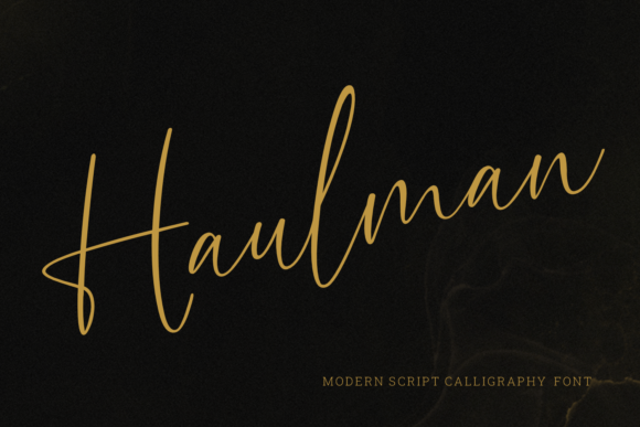 Haulman: The Premium Script Font for Scroll-Stopping Campaigns