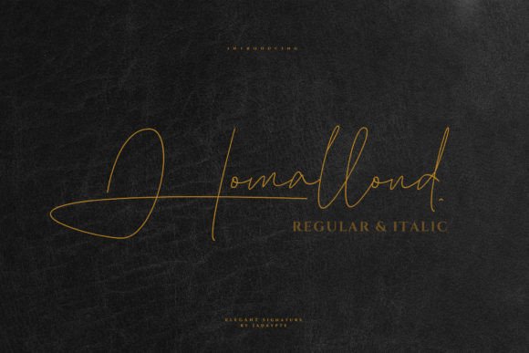 Homallond: The Handwritten Typeface for Modern Web Design