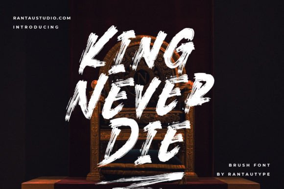 Kingneverdie: A Modern Script Typeface for Editorial Design