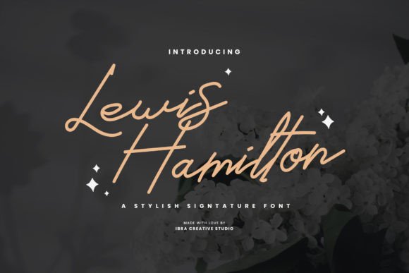 Lewis Hamilton Font: The Perfect Signature for Handmade Products