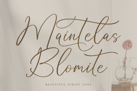 Maintelas Blomite: The Perfect Script Font for Luxury Crafts