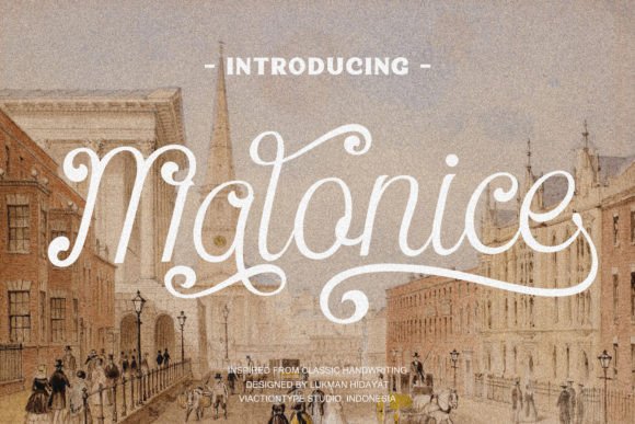Malonice: The Elegant Script Typeface for Scroll-Stopping Campaigns