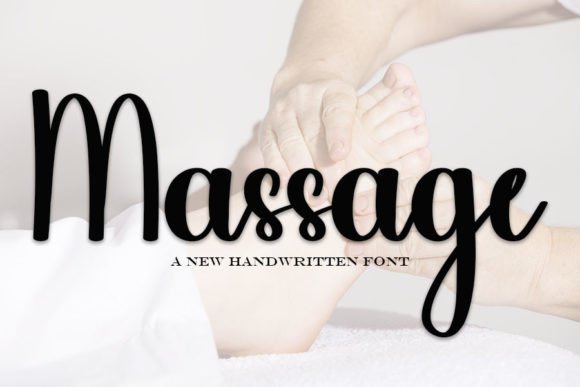 Massage: A Handwritten Typeface for Editorial Design