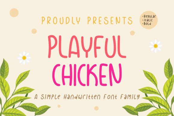 Playful Chicken: A Handwritten Typeface for Lively Web Design