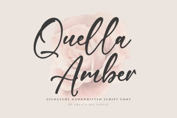 Quella Amber: A Signature Typeface for Elegant Brand Identity