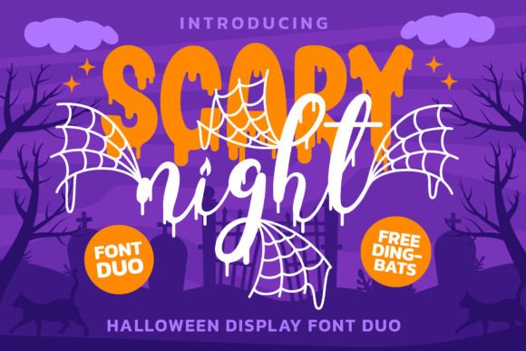 Scary Night Duo: The Spooky Typeface That Elevates Small Business Branding