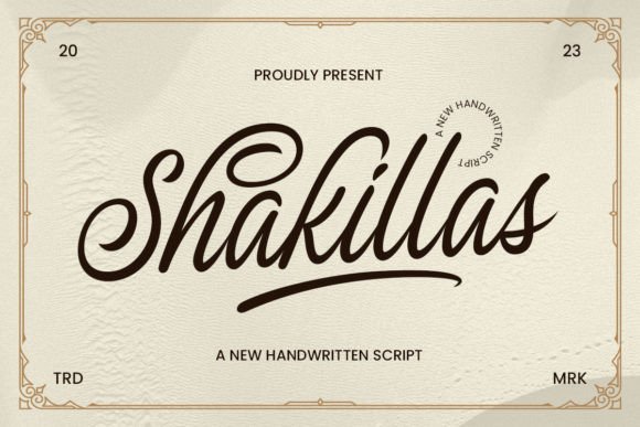 The Shakillas: A Handwritten Script Font for Modern Web Design